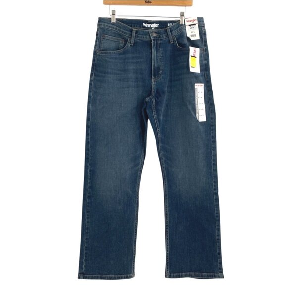 Wrangler Men's Blue Bootcut Jeans - Picture 1 of 9